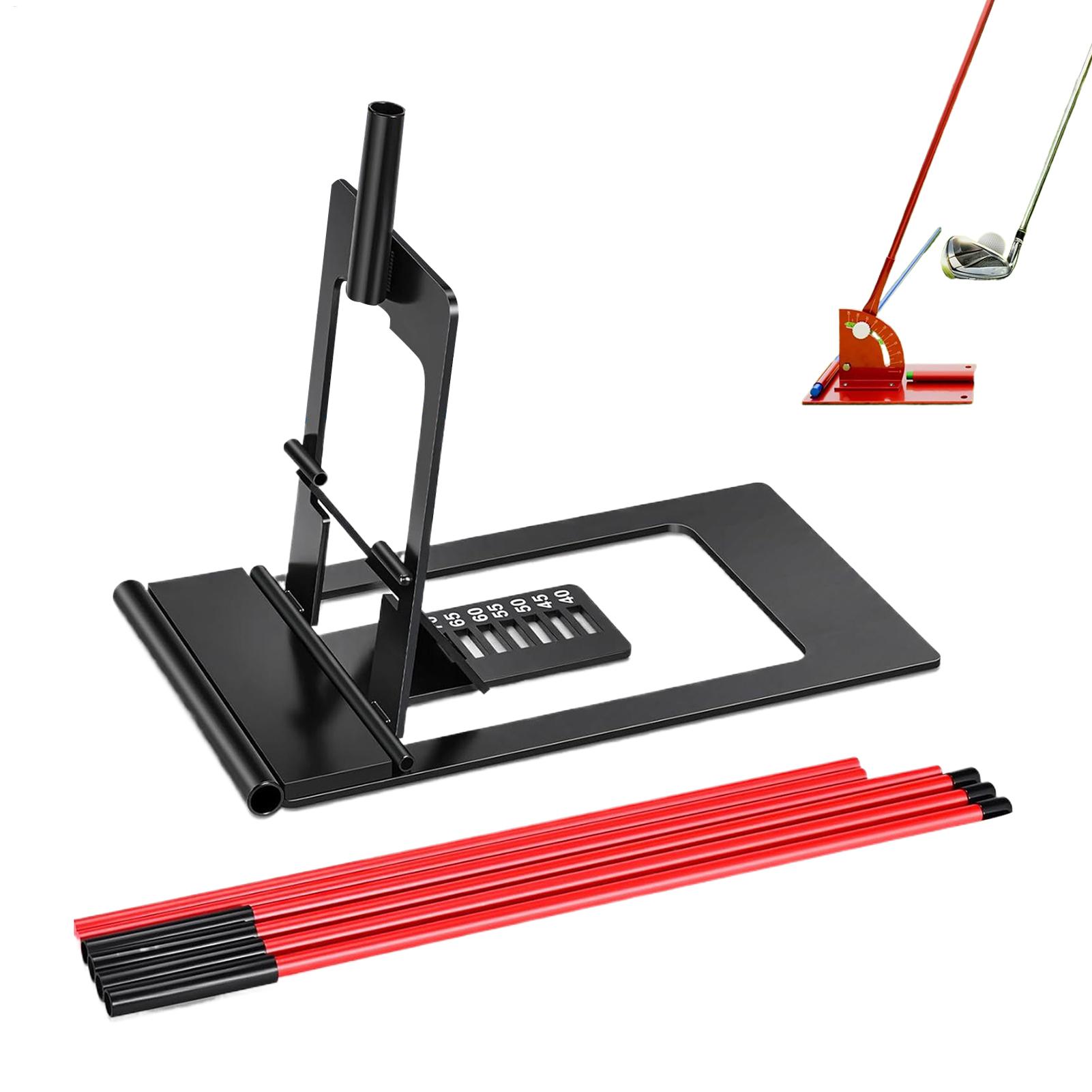 Golf Equipment Beginners - Golf-Path-Trainer, verstellbarer Winkel, Ausrichtungs-Übungsstab, Ausrüstung, Golf-Swing-Path-Trainer