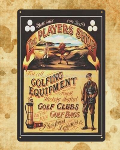 Metallschild mit Golfmotiven f – Golf Equipment Shop Bewertung und Preis